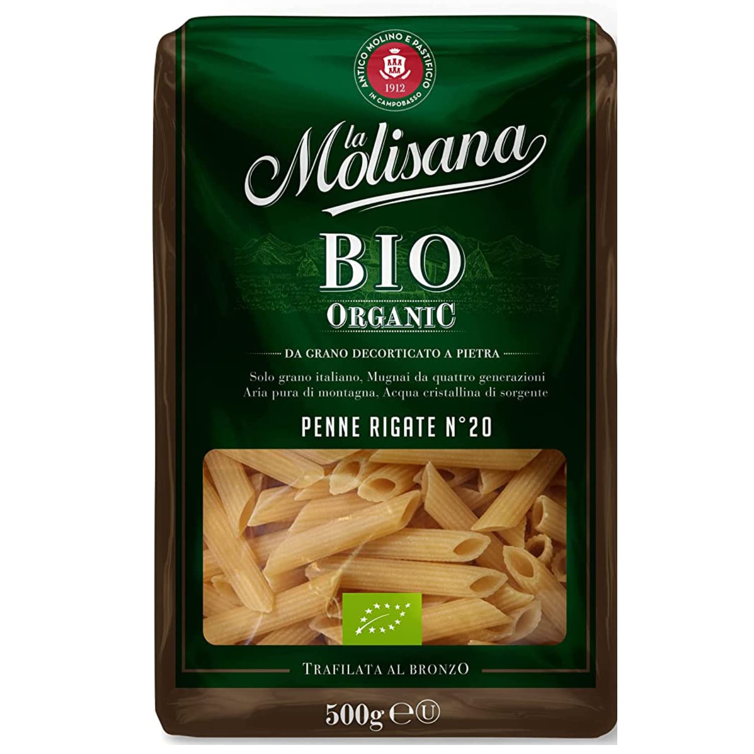 Bio Penne Pasta – Organic - Italy - La Molisana – 500gm