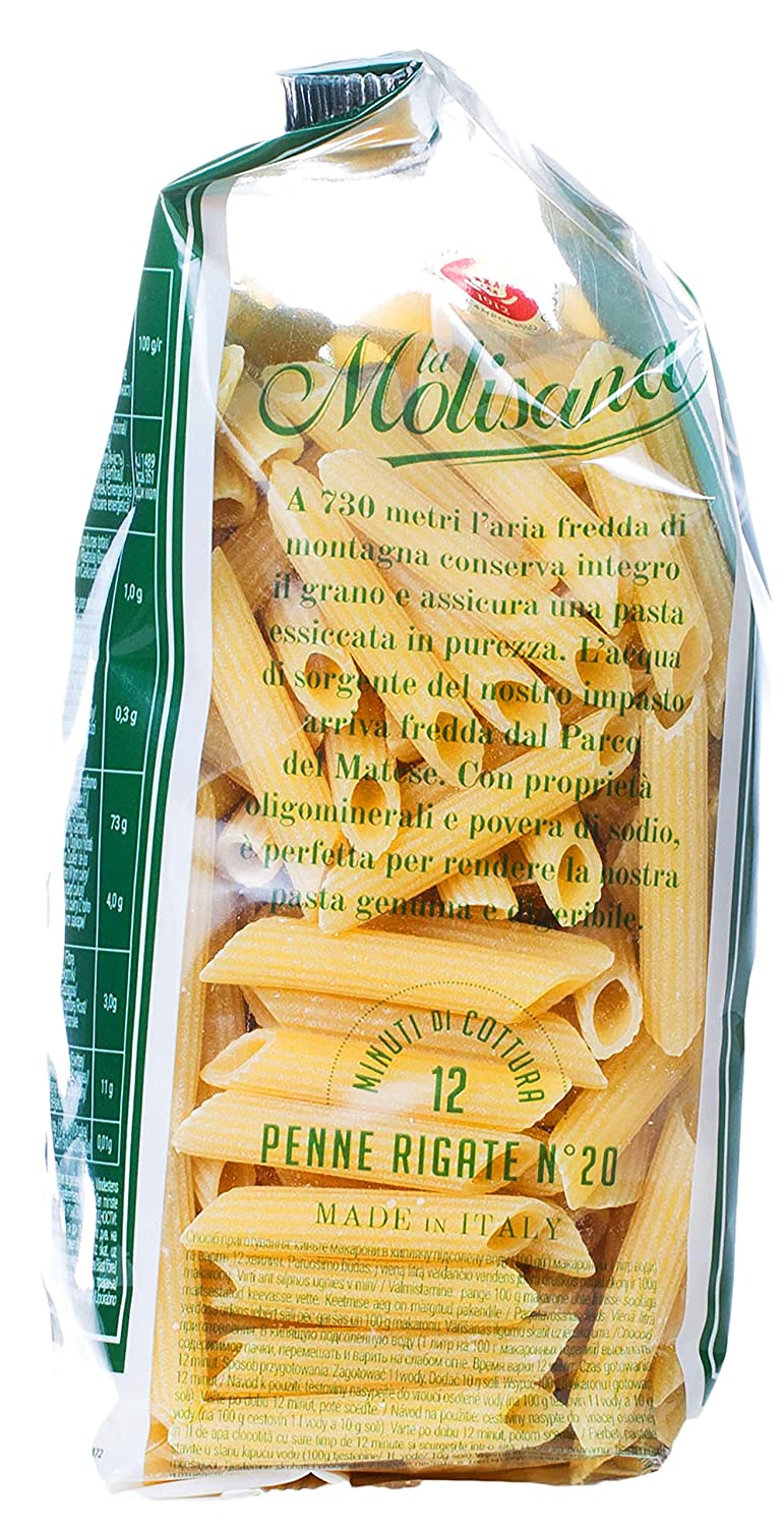 Bio Penne Pasta – Organic – Italy – La Molisana – 500gm – Nature's Soul