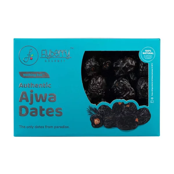Organic Ajwa Dates – Saudi Arabia Origin – No Added Sugar – Flyberry – 800gm