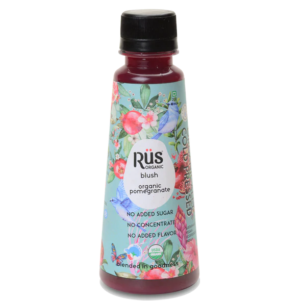 Blush – Pomegranate Juice – Organic - Indian - No Added Sugar – Rus Organic – 200ml
