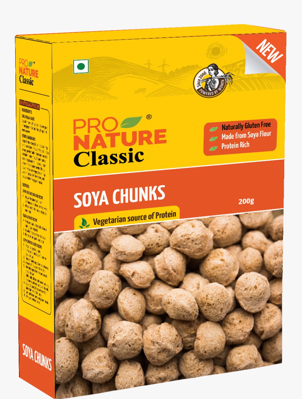Soya Chunks Box (Made From Soya Flour) – Natural – Indian – Gluten ...