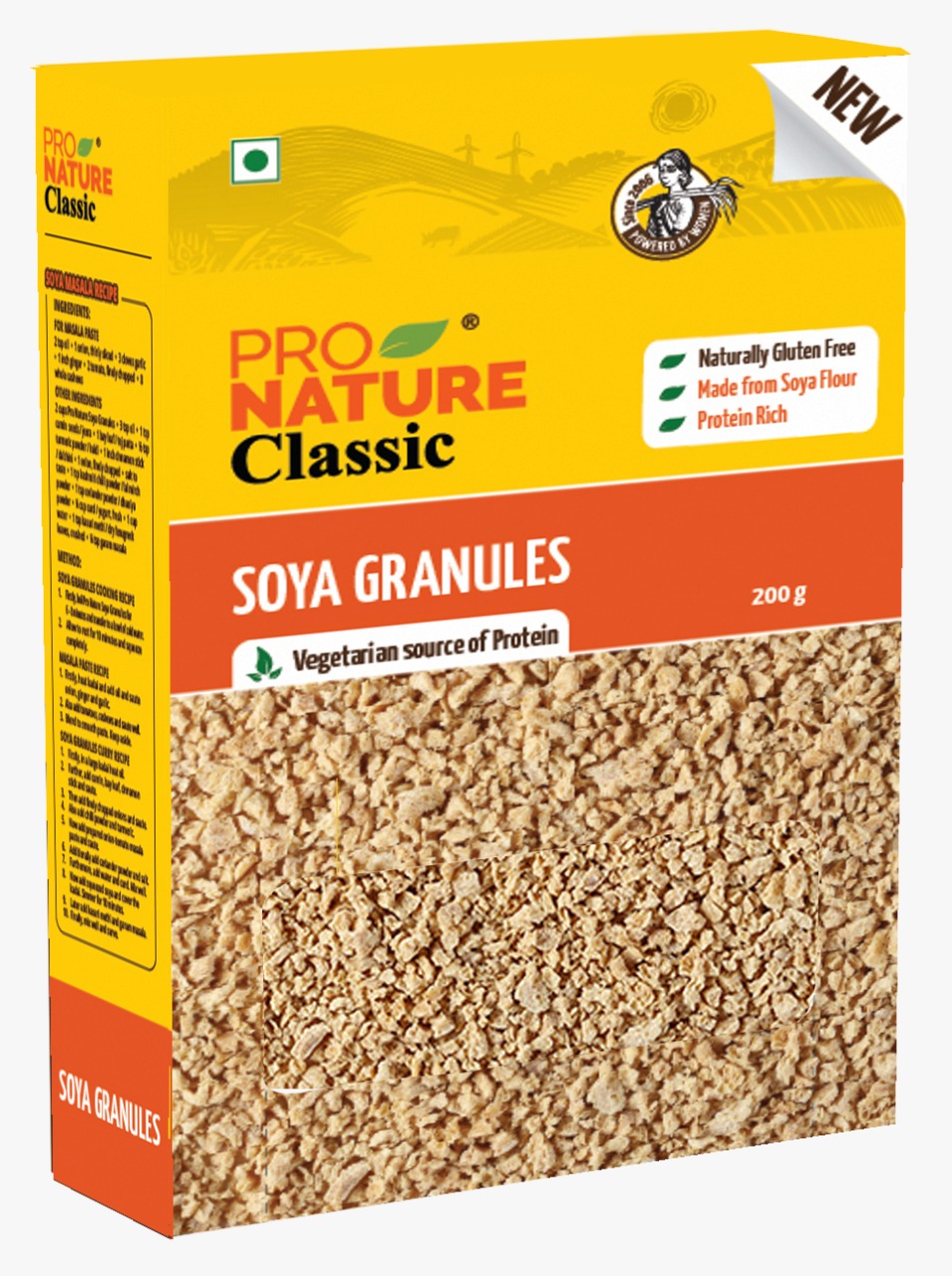 Soya Chunks Granules (Made From Soya Flour) – Natural – Indian ...