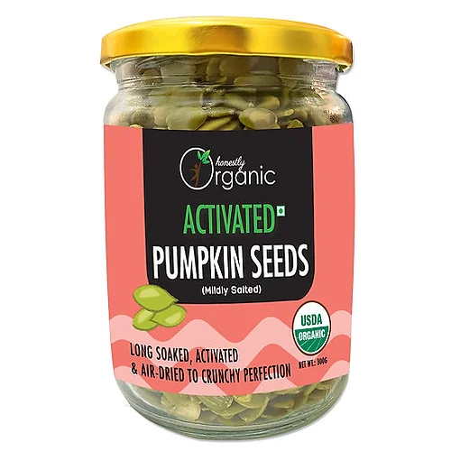 Pumpkin Seed Activated - USDA Organic - Mildly Salted, Air Dried & Long Soaked – DAlive – 300gm