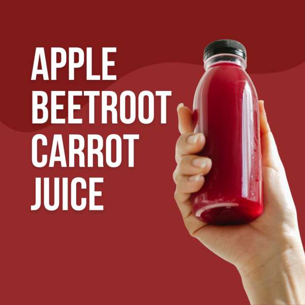 Red Apple Fruit Smoothie Juice Instagram Post