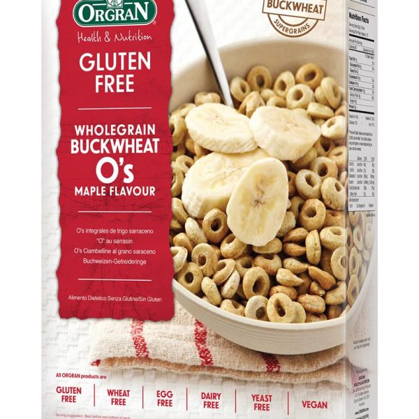 Whole Grain Buckwheat Maple Flavour (Made With Buckwheat Super Grains)– Vegan, Gluten Free, Egg Free, Dairy Free, Yeast Free & Wheat Free – Orgran – 300gm