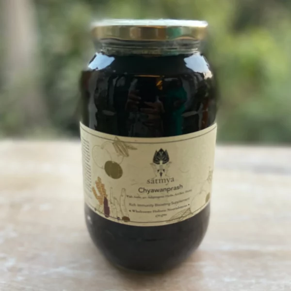 Chyawanprash1 All Natural - Immunity Booster, Zero Refined Sugar, No Added Preservatives, No Added Coloring, Flavoring & Excellent Source Of Vitamin C - Satmya - 1200gm