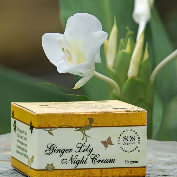 Night Cream Ginger Lily - Sos Organics - 50gm