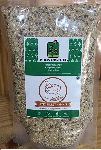 Mixed Millet Khichdi 4 Goodness Of Multiple Millets In One - Gluten Free, Chemical Free, Diabetic Friendly, High In Protein & High In Fiber - Millet For Health - 400gm