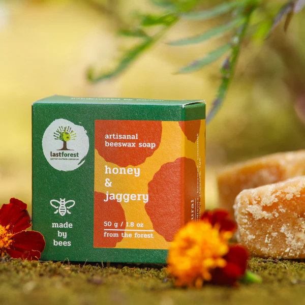 SoapPebbles (Honey & Jaggery) - Beeswax Soap - Handmade - Last Forest - 50gm