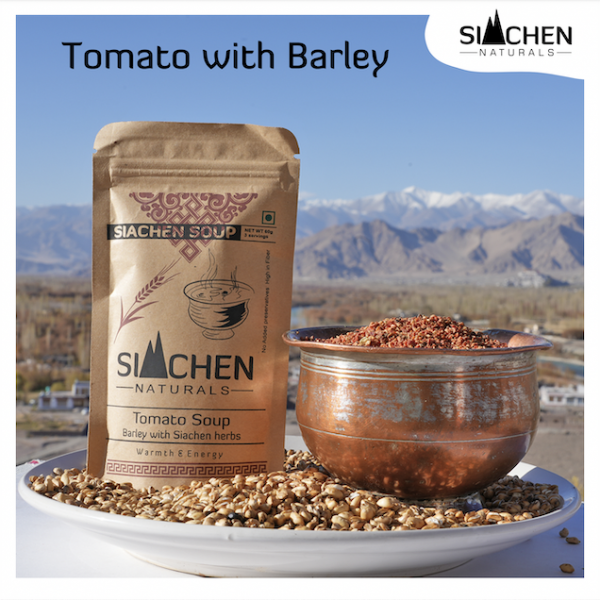Tomatoes Soup Barley (With Siachen Herbs) - No Added Preservatives, High In Fiber,, Rich In Fibre, Vitamins, Minerals & Antioxidants- Siachen Naturals