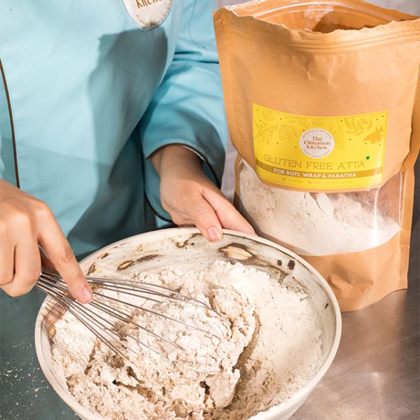 Flour For Roti Wrap & Paratha (Flour Is Made Using Millets) - Vegan, Gluten Free, PCOS Friendly & Refined Sugar Free - The Cinnamon Kitchen - 1000g1m
